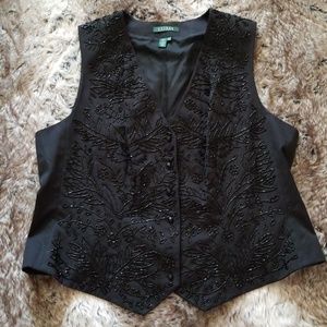 Lauren Ralph Lauren beaded vest